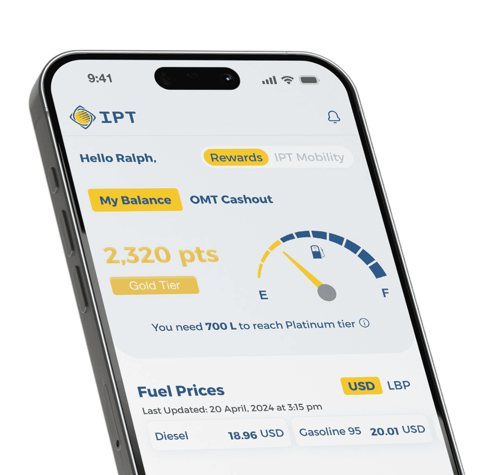 IPT Smart App mockup